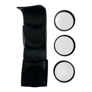 Vintage Hoya Filter Set 3 Camera Lens Filters with Original Leather Case